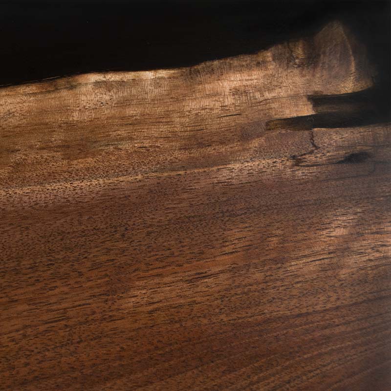 american black walnut wood, a popular domestic hardwood in the united states, with translucent black epoxy resin